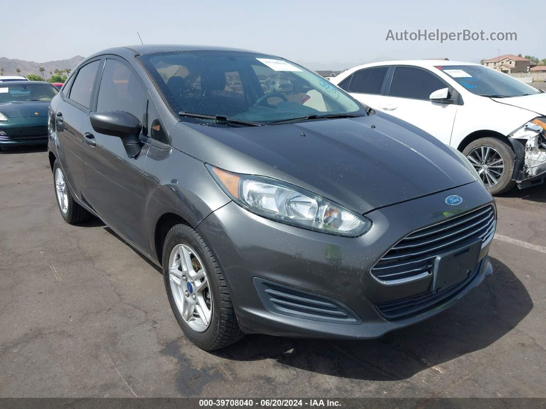 2017 Ford Fiesta Se Gray vin: 3FADP4BJ7HM143522