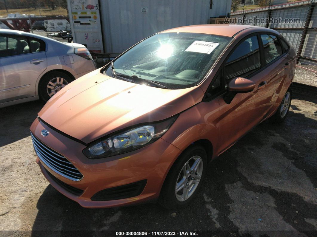 2017 Ford Fiesta Se Orange vin: 3FADP4BJ7HM146016