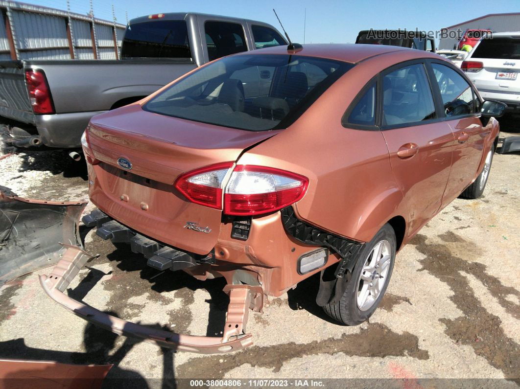 2017 Ford Fiesta Se Orange vin: 3FADP4BJ7HM146016