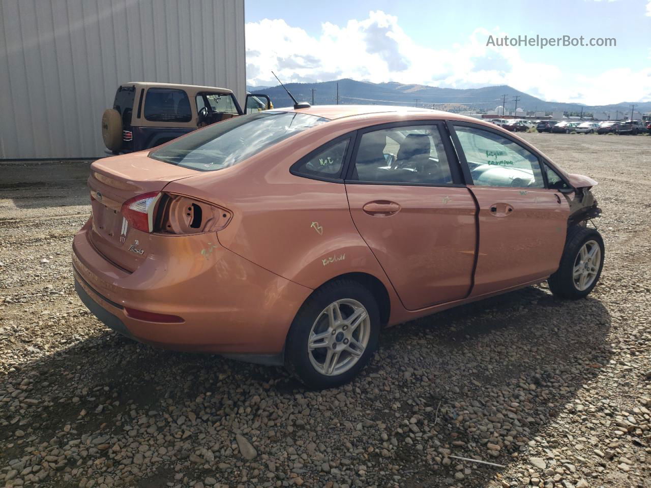 2017 Ford Fiesta Se Brown vin: 3FADP4BJ7HM166489