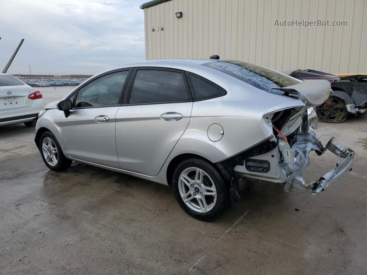 2019 Ford Fiesta Se Silver vin: 3FADP4BJ7KM118031