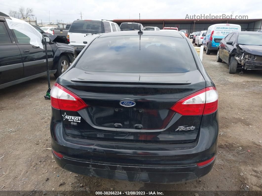 2019 Ford Fiesta Se Black vin: 3FADP4BJ7KM124041
