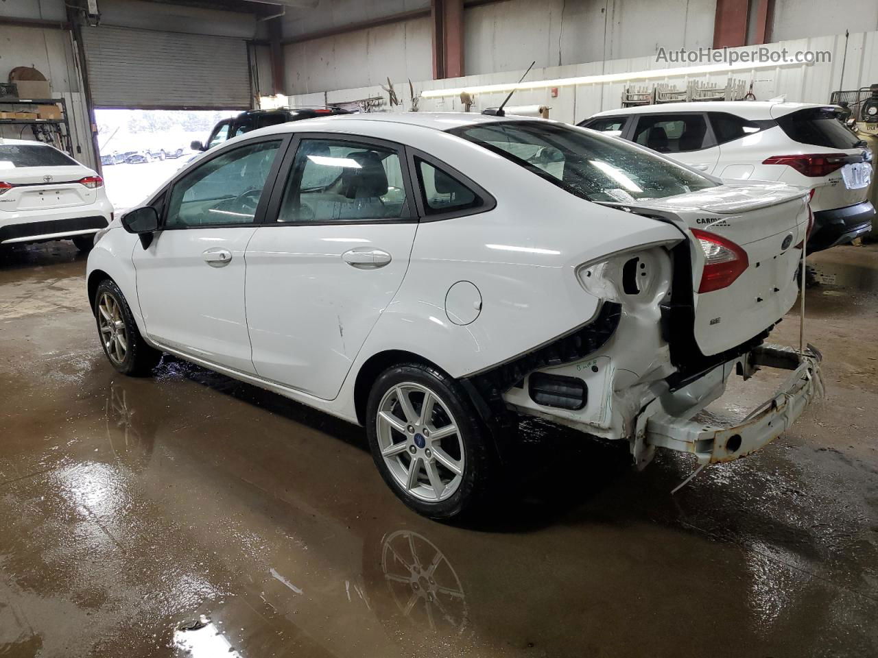 2019 Ford Fiesta Se White vin: 3FADP4BJ7KM133371