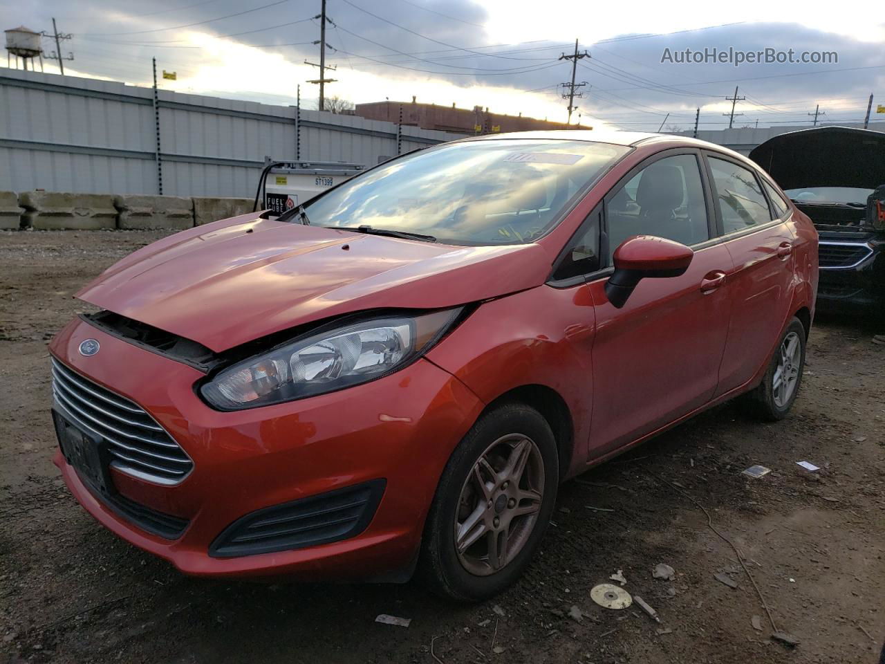 2019 Ford Fiesta Se Red vin: 3FADP4BJ7KM134942