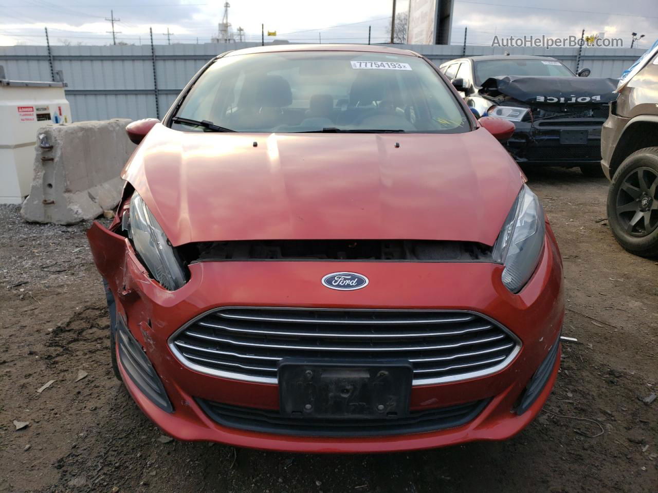 2019 Ford Fiesta Se Red vin: 3FADP4BJ7KM134942