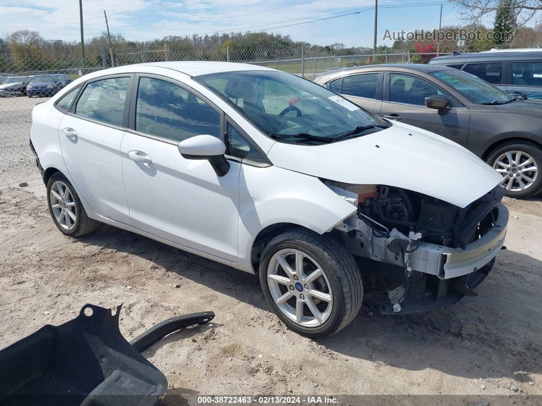 2019 Ford Fiesta Se White vin: 3FADP4BJ7KM136674