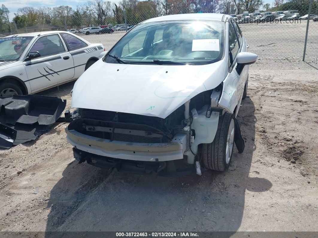 2019 Ford Fiesta Se White vin: 3FADP4BJ7KM136674