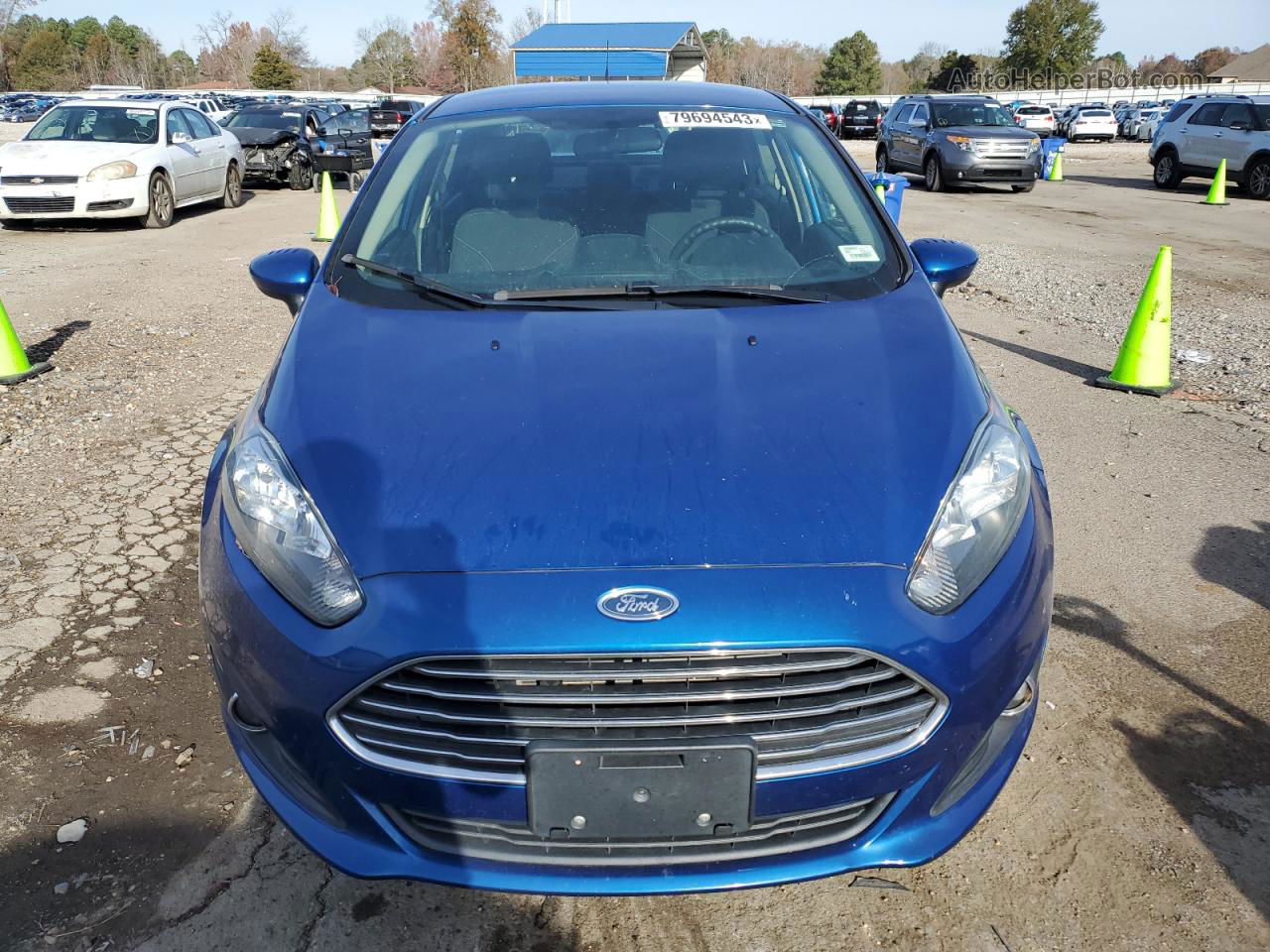 2019 Ford Fiesta Se Синий vin: 3FADP4BJ7KM140255