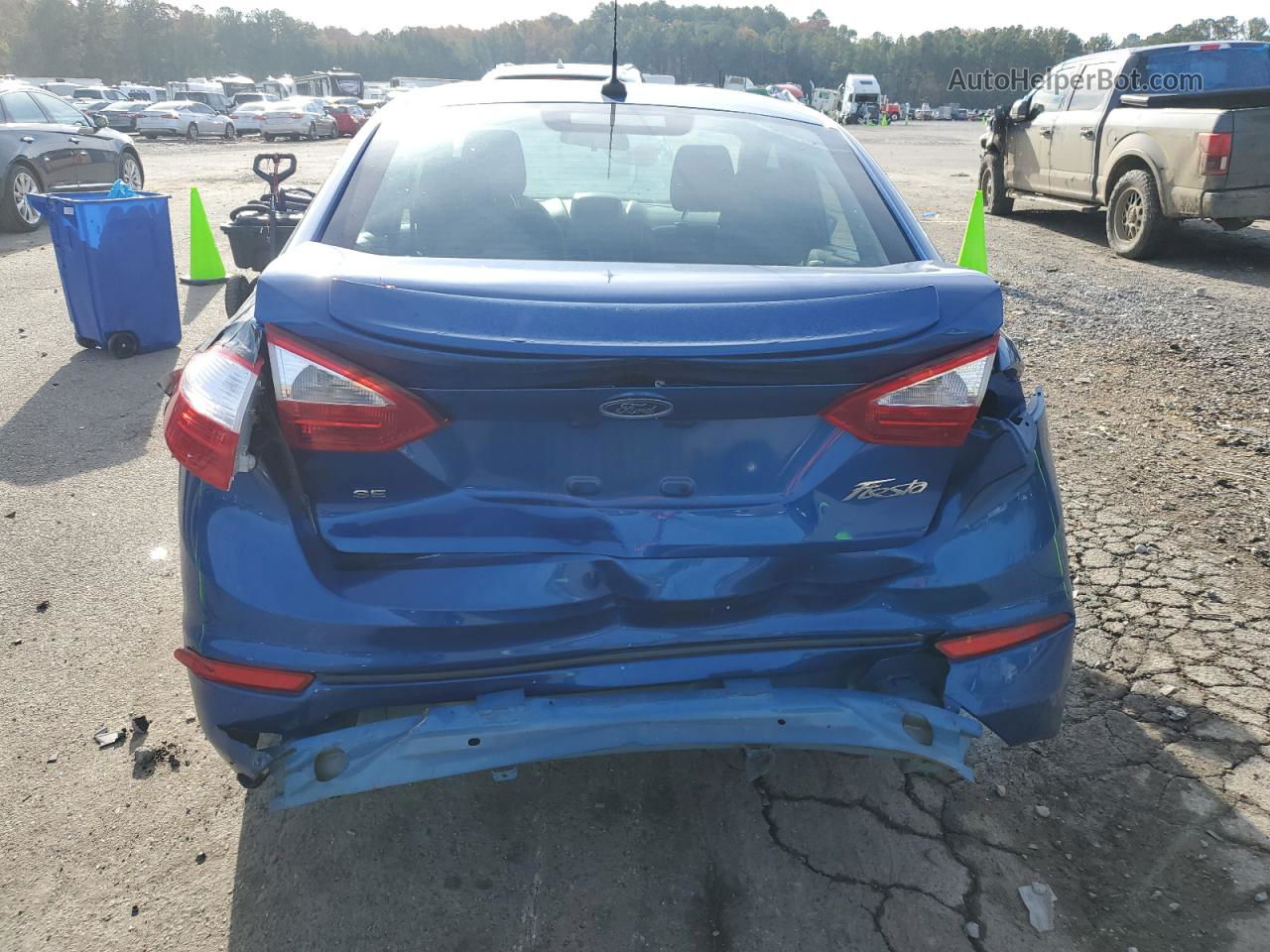 2019 Ford Fiesta Se Blue vin: 3FADP4BJ7KM140255