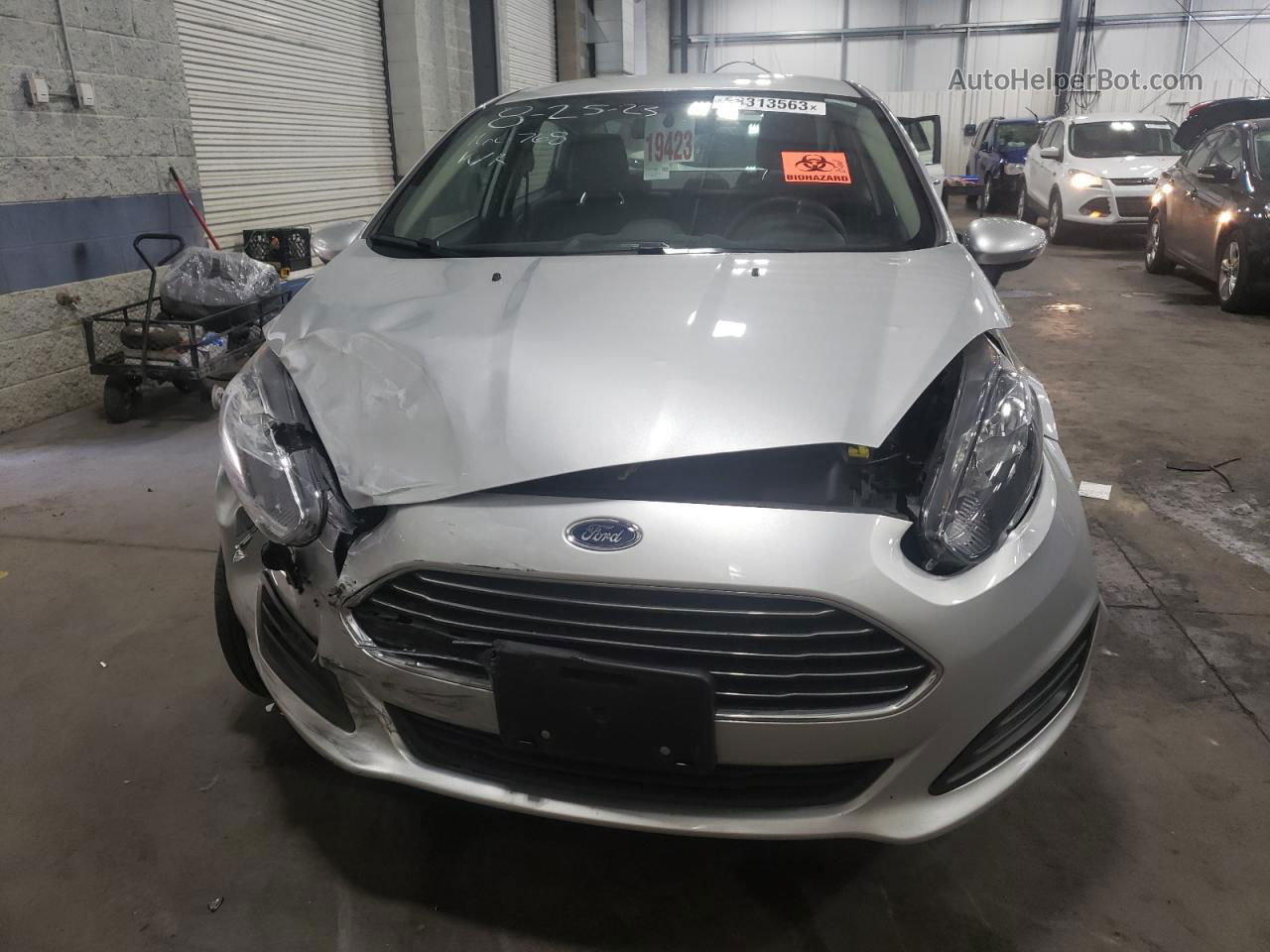 2019 Ford Fiesta Se Silver vin: 3FADP4BJ7KM141177