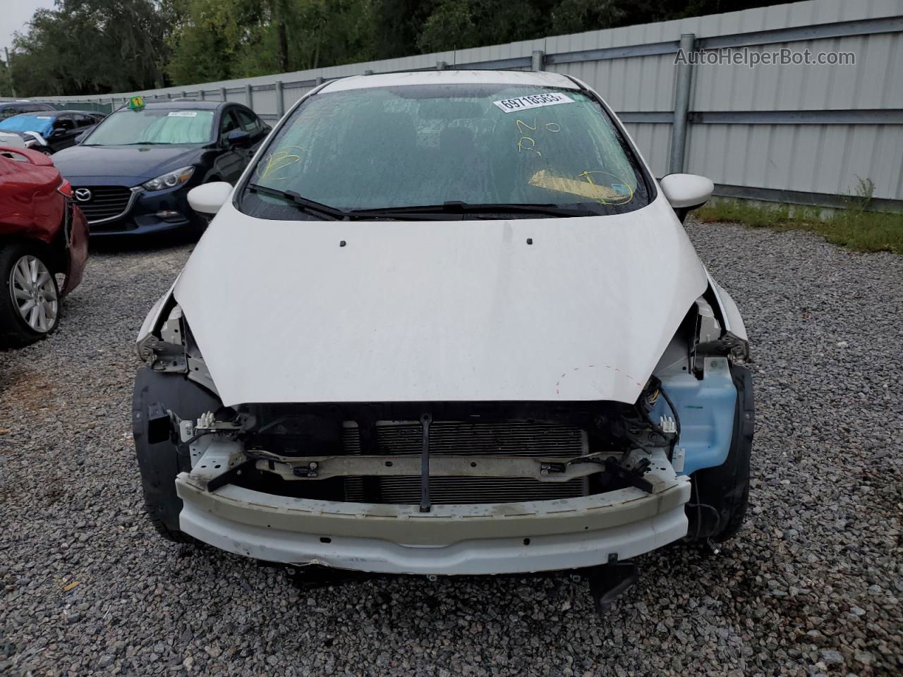 2019 Ford Fiesta Se White vin: 3FADP4BJ7KM144547