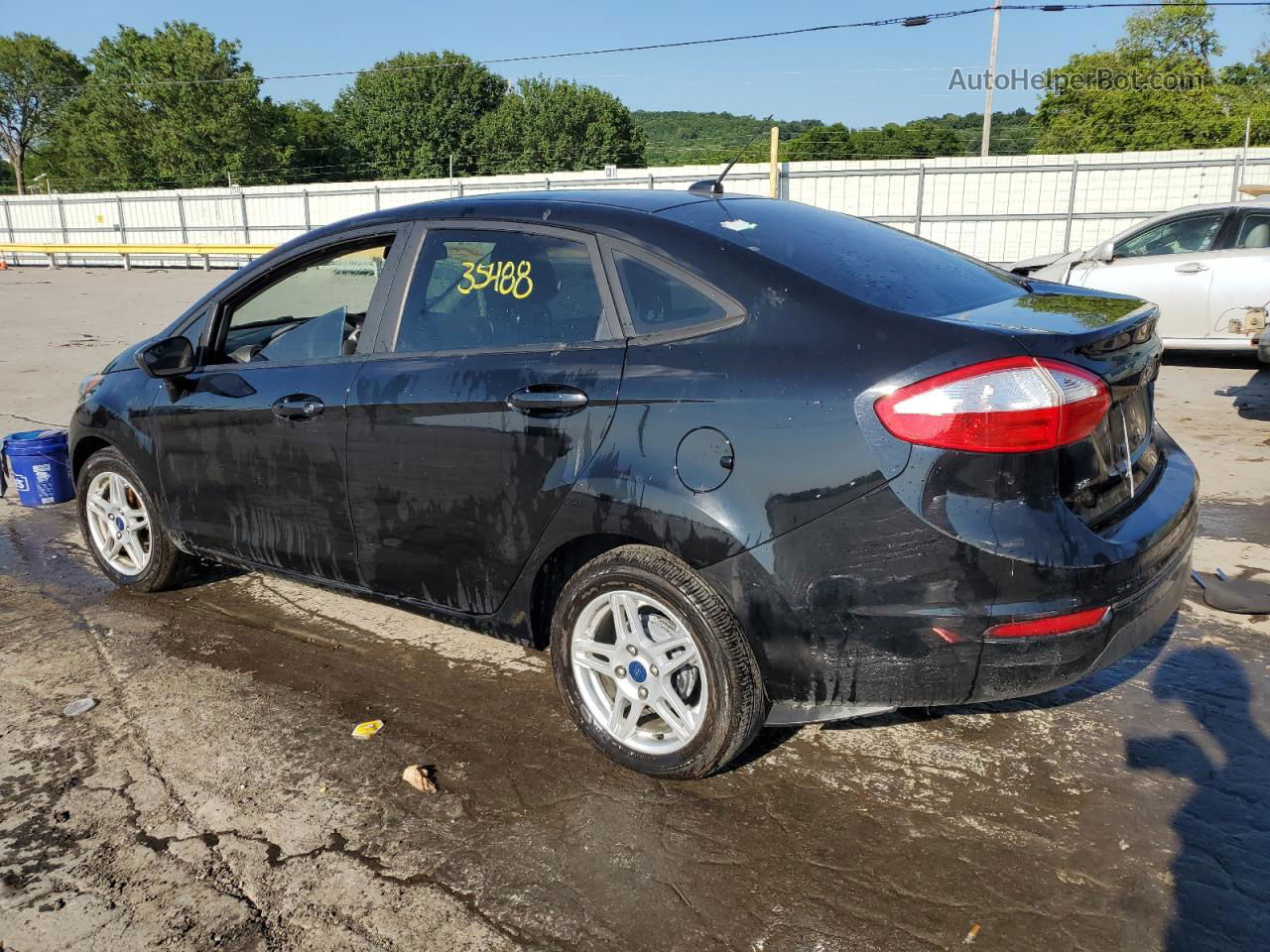 2019 Ford Fiesta Se Черный vin: 3FADP4BJ7KM157878