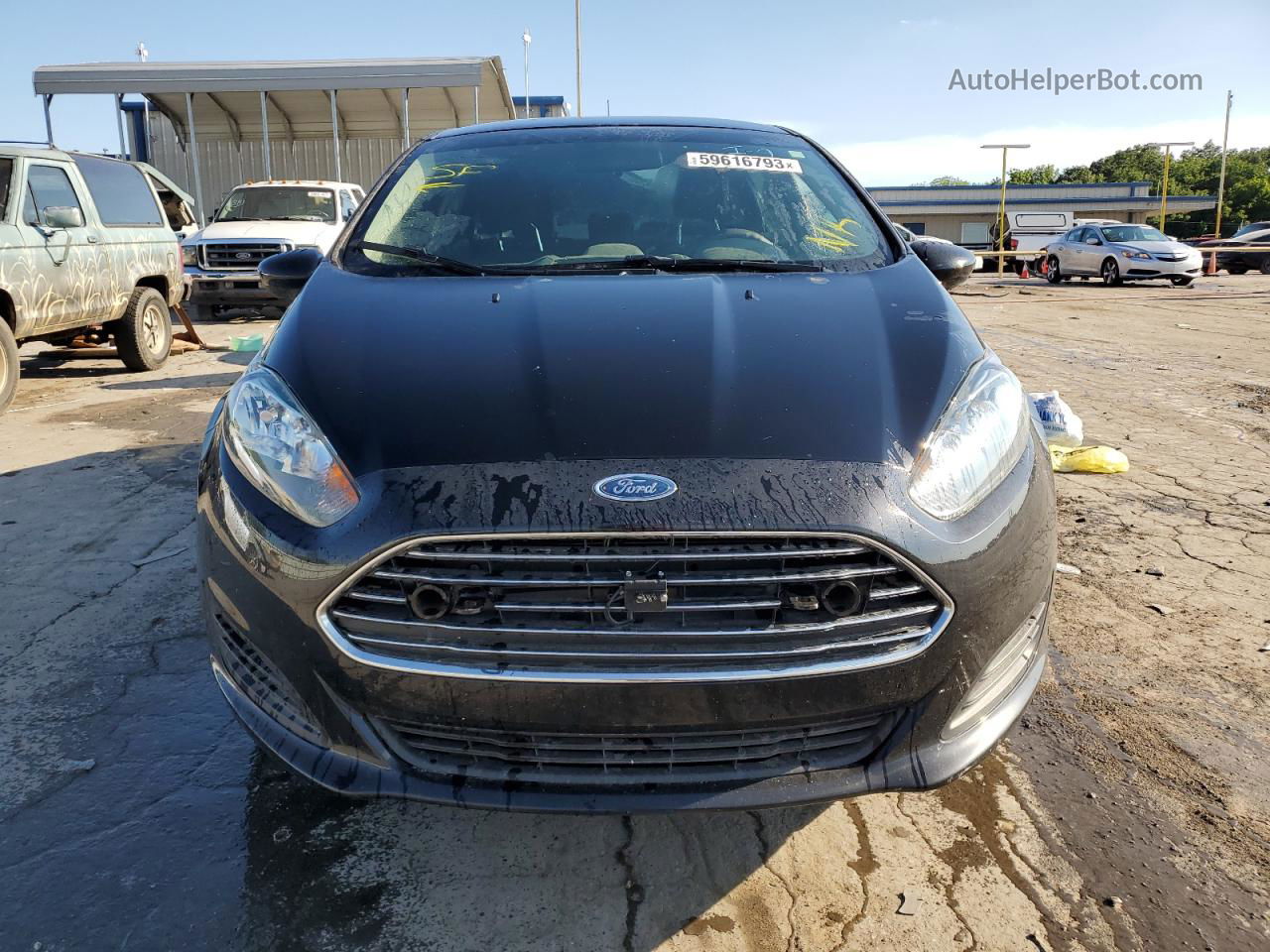 2019 Ford Fiesta Se Черный vin: 3FADP4BJ7KM157878