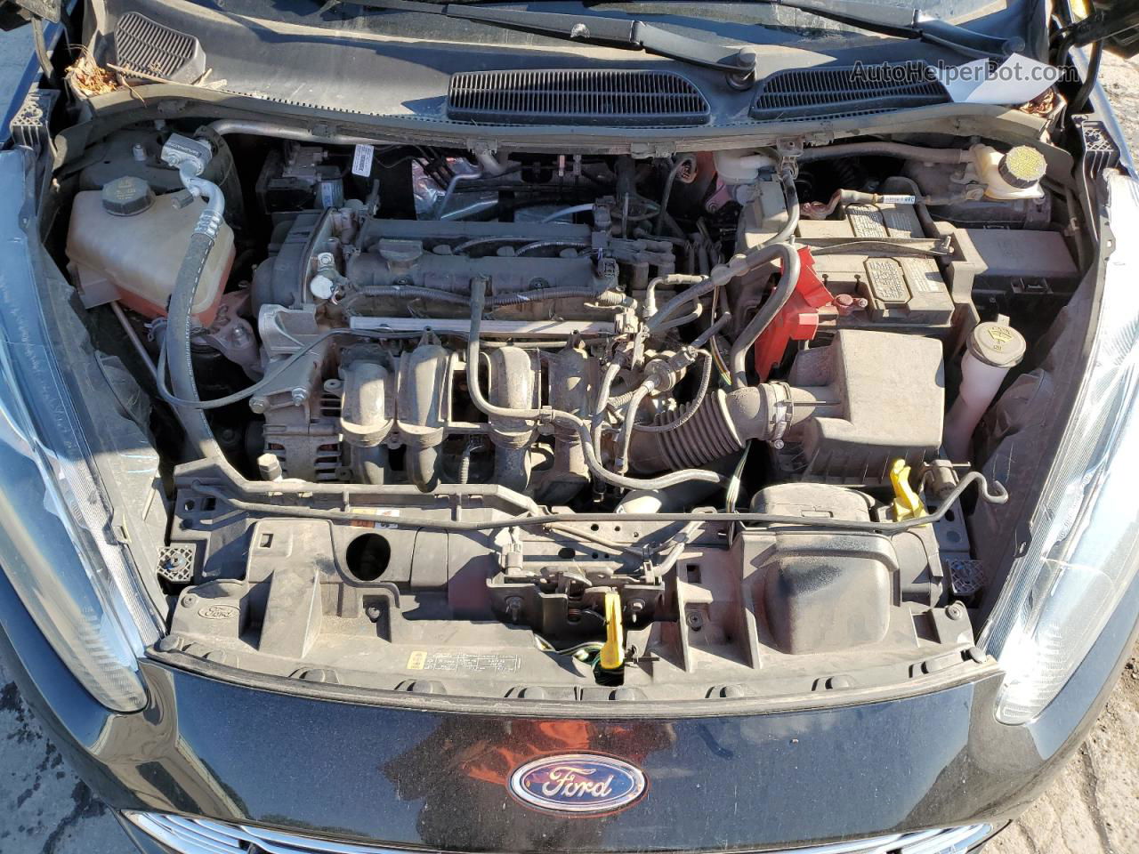 2019 Ford Fiesta Se Черный vin: 3FADP4BJ7KM157878