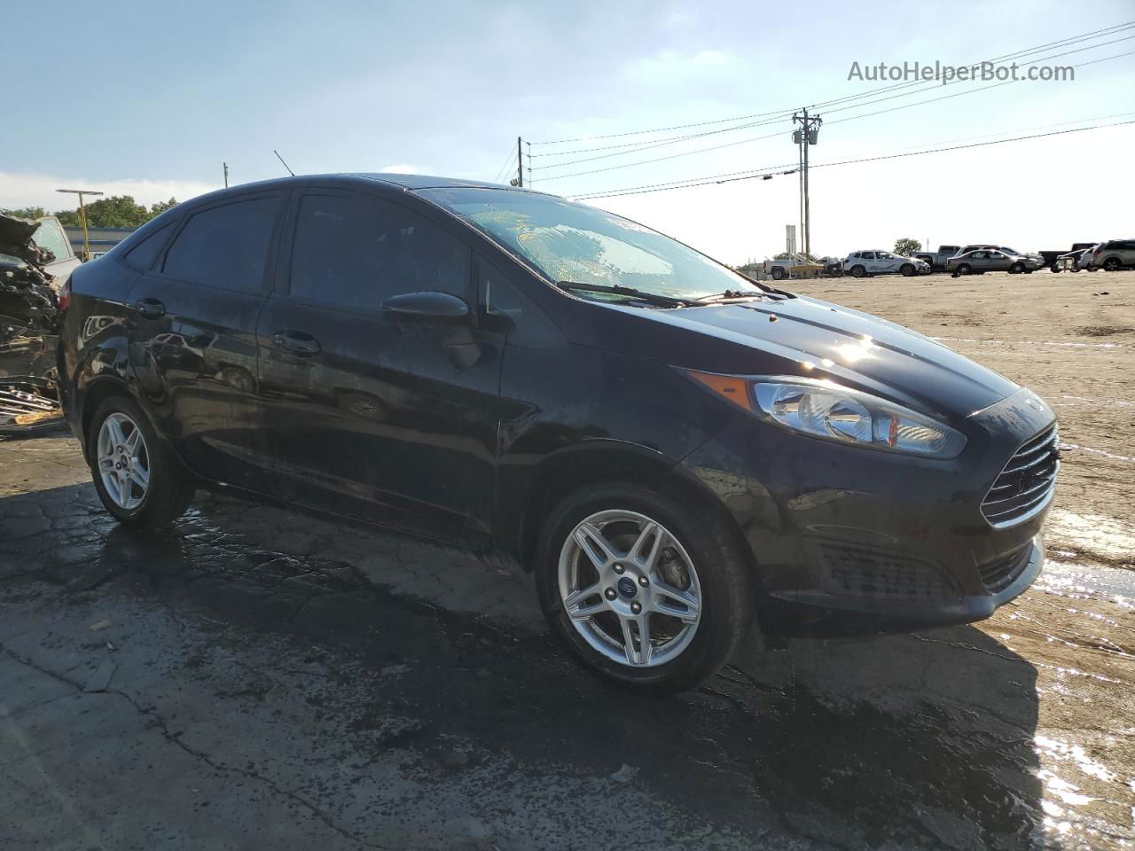 2019 Ford Fiesta Se Black vin: 3FADP4BJ7KM157878