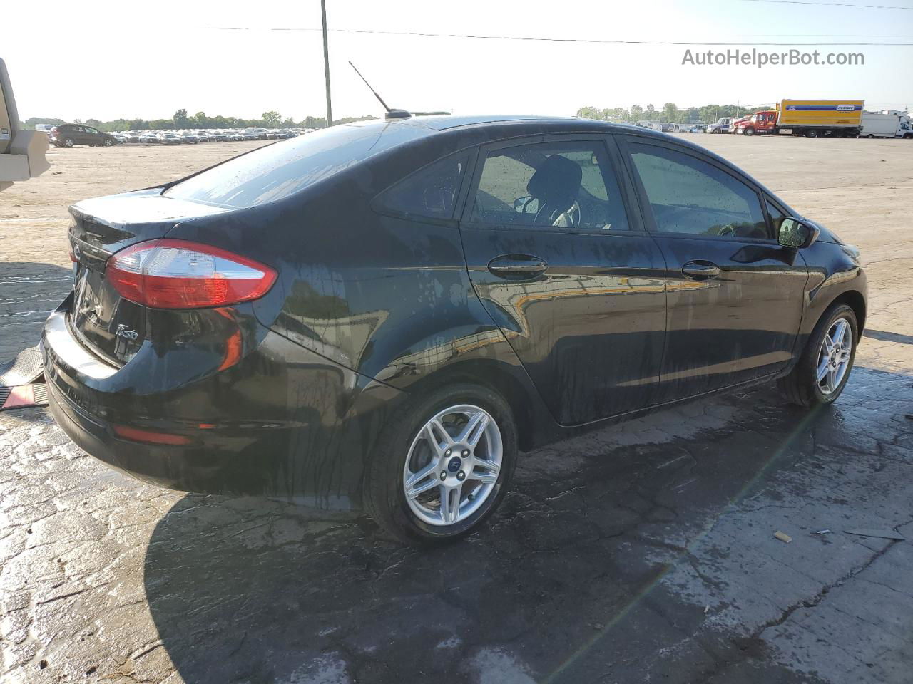 2019 Ford Fiesta Se Black vin: 3FADP4BJ7KM157878