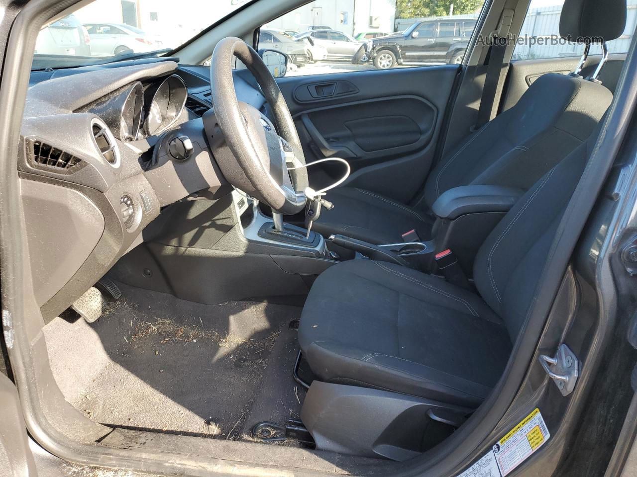 2019 Ford Fiesta Se Gray vin: 3FADP4BJ7KM157962