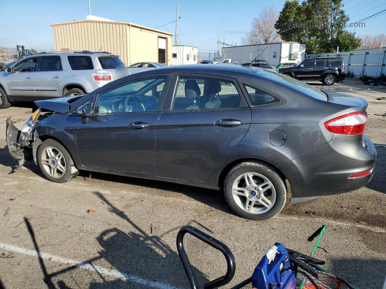 2019 Ford Fiesta Se Gray vin: 3FADP4BJ7KM157962