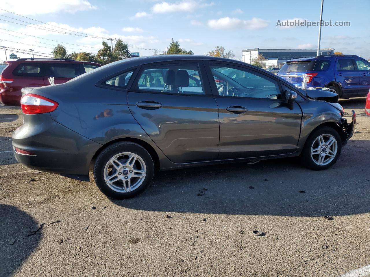 2019 Ford Fiesta Se Серый vin: 3FADP4BJ7KM157962