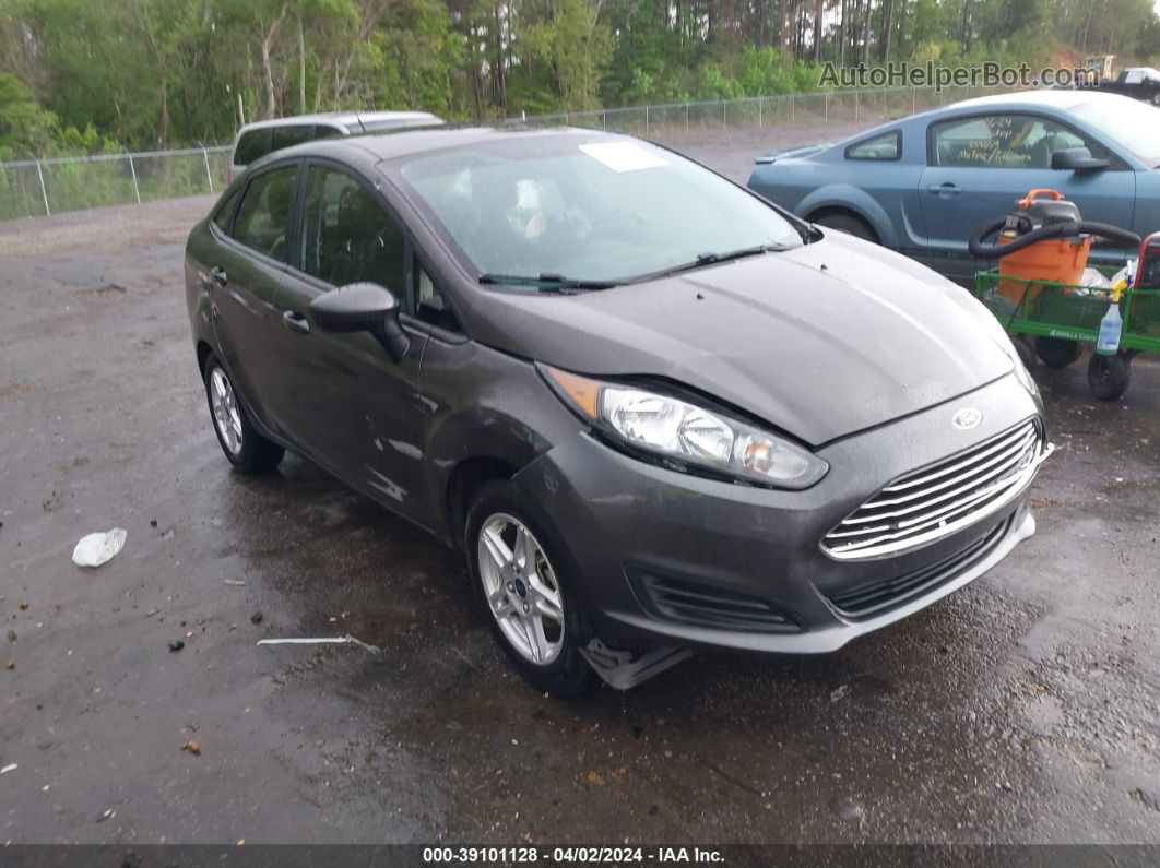 2019 Ford Fiesta Se Gray vin: 3FADP4BJ7KM161414