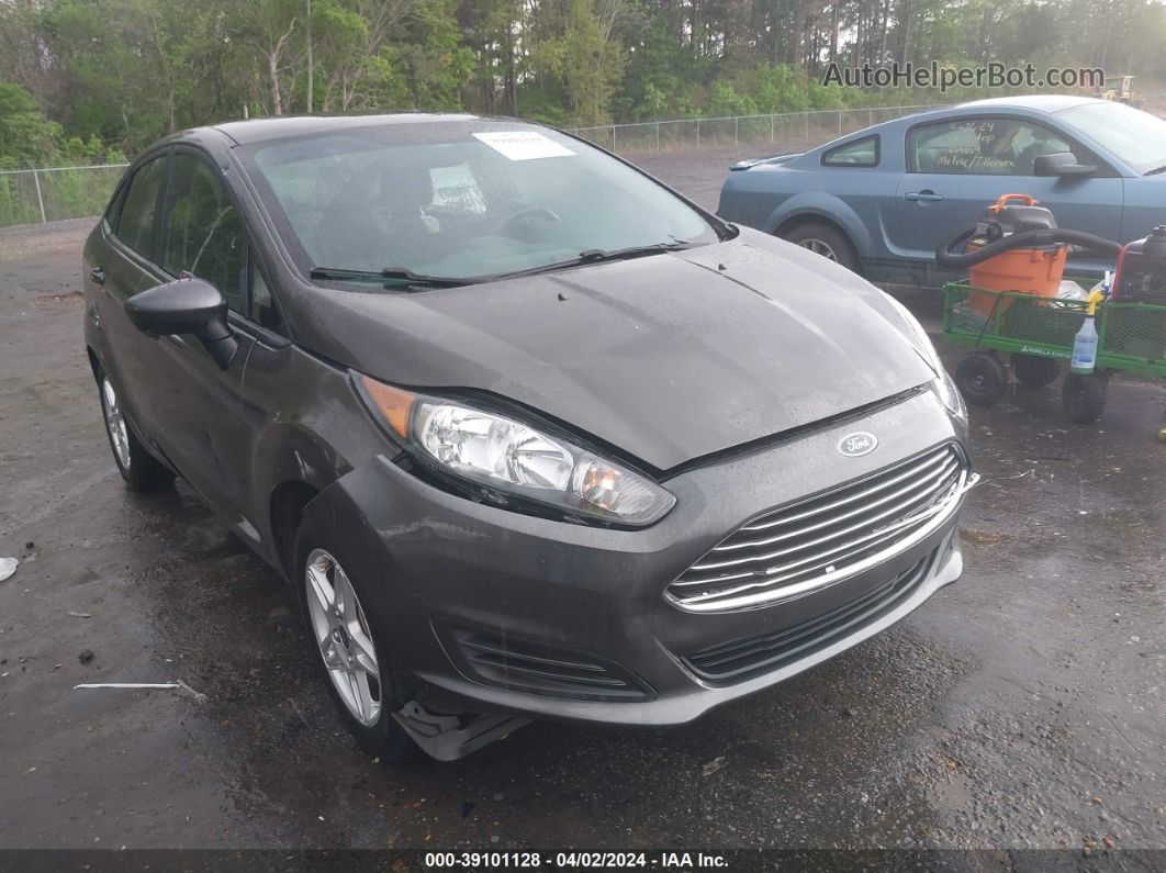 2019 Ford Fiesta Se Gray vin: 3FADP4BJ7KM161414