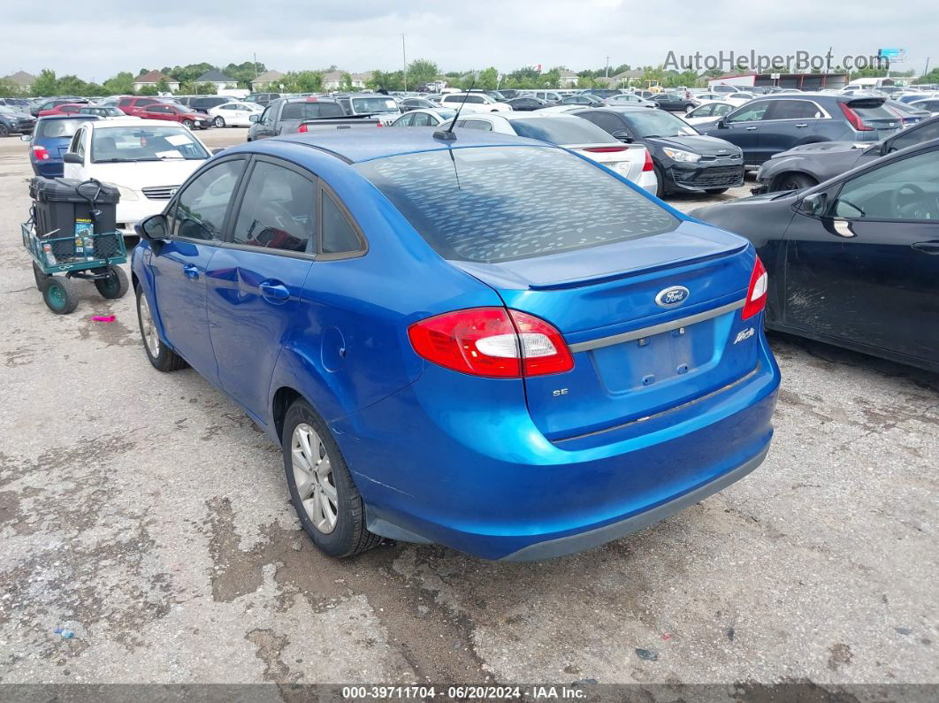 2011 Ford Fiesta Se Blue vin: 3FADP4BJ8BM115252