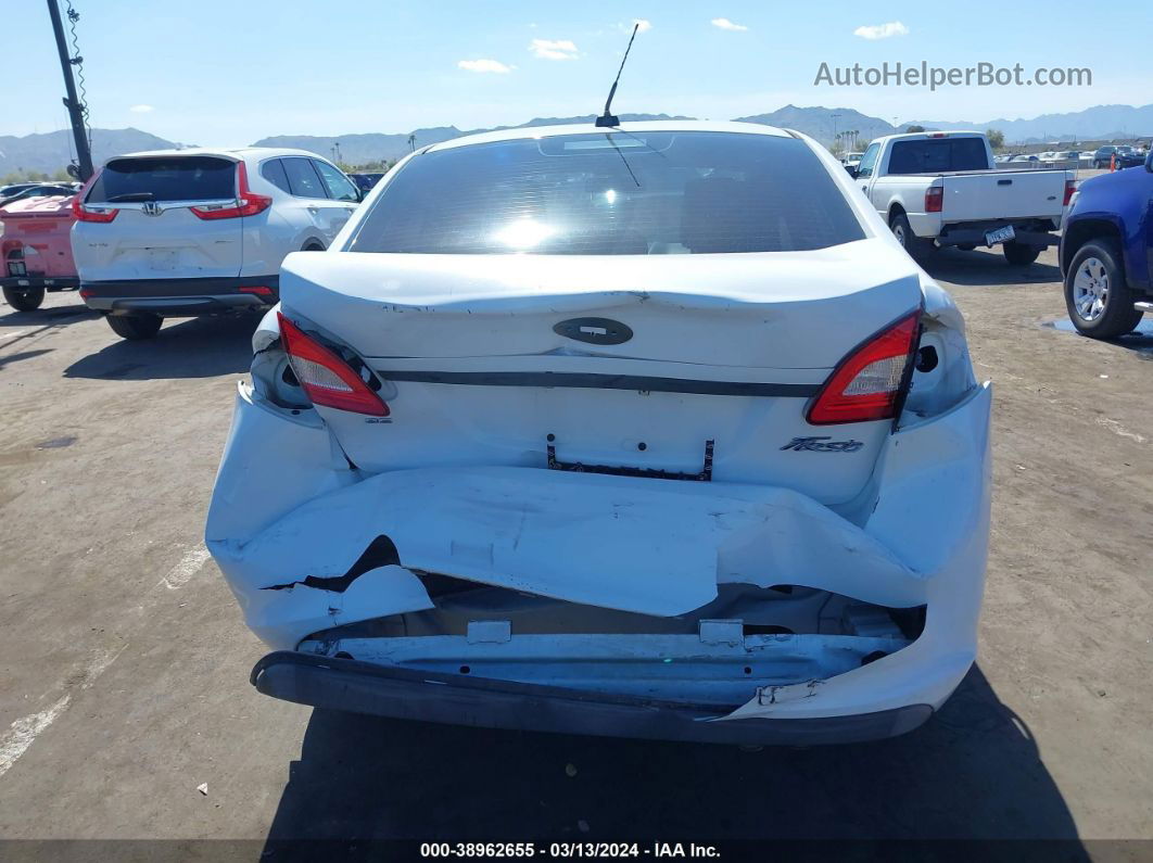 2011 Ford Fiesta Se White vin: 3FADP4BJ8BM173183