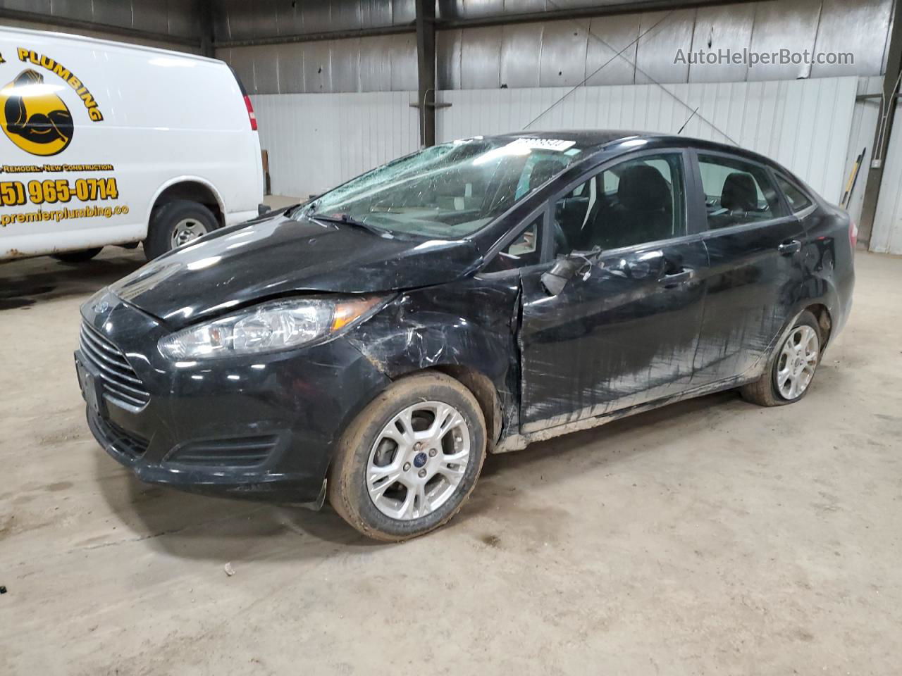 2015 Ford Fiesta Se Black vin: 3FADP4BJ8FM145888