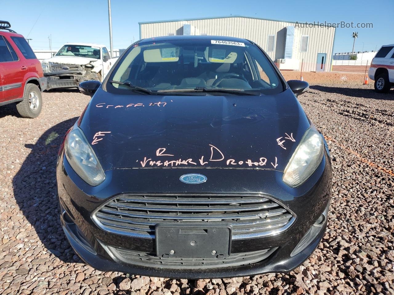 2015 Ford Fiesta Se Черный vin: 3FADP4BJ8FM175862