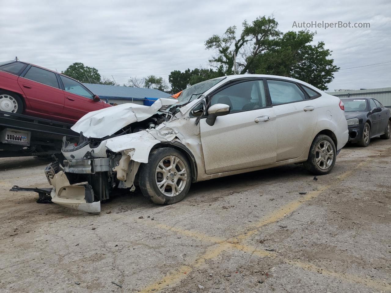 2015 Ford Fiesta Se White vin: 3FADP4BJ8FM178387