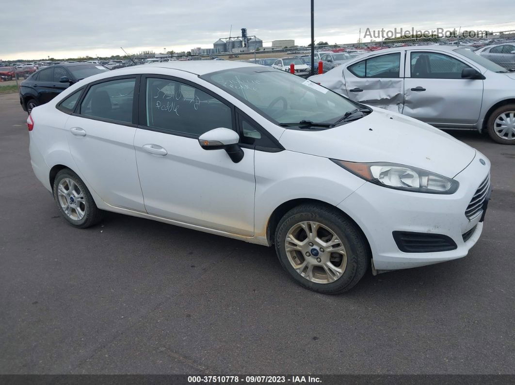 2015 Ford Fiesta Se White vin: 3FADP4BJ8FM191320