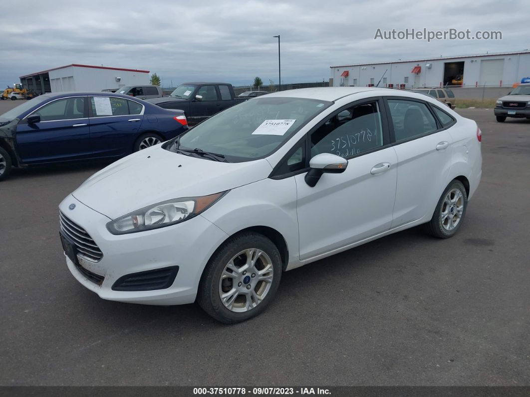 2015 Ford Fiesta Se White vin: 3FADP4BJ8FM191320