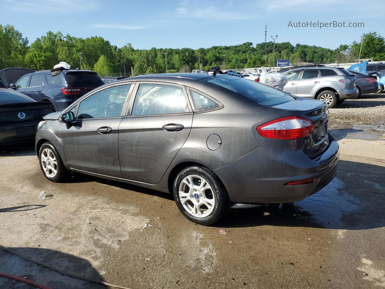 2015 Ford Fiesta Se Gray vin: 3FADP4BJ8FM220329