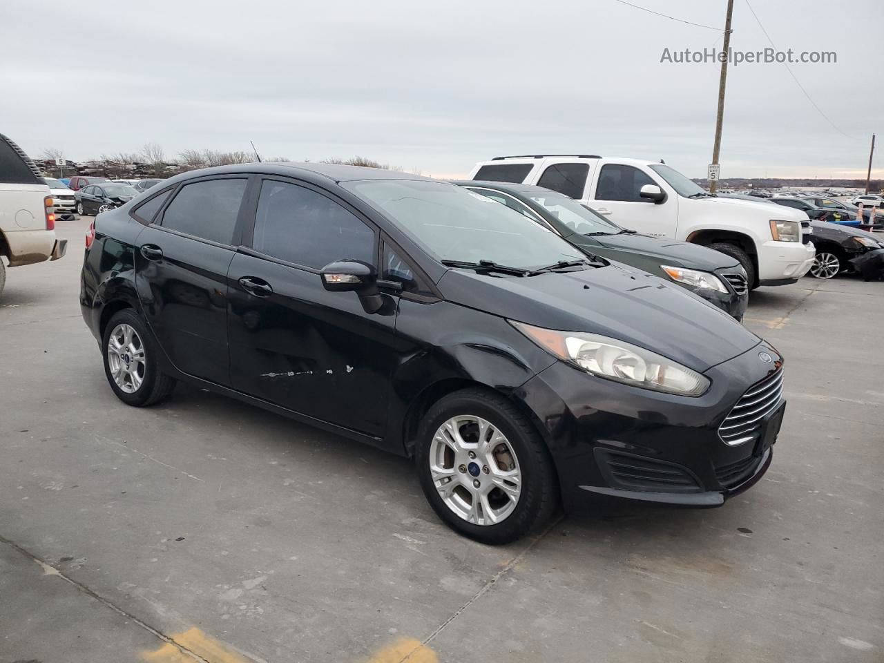 2015 Ford Fiesta Se Black vin: 3FADP4BJ8FM224526