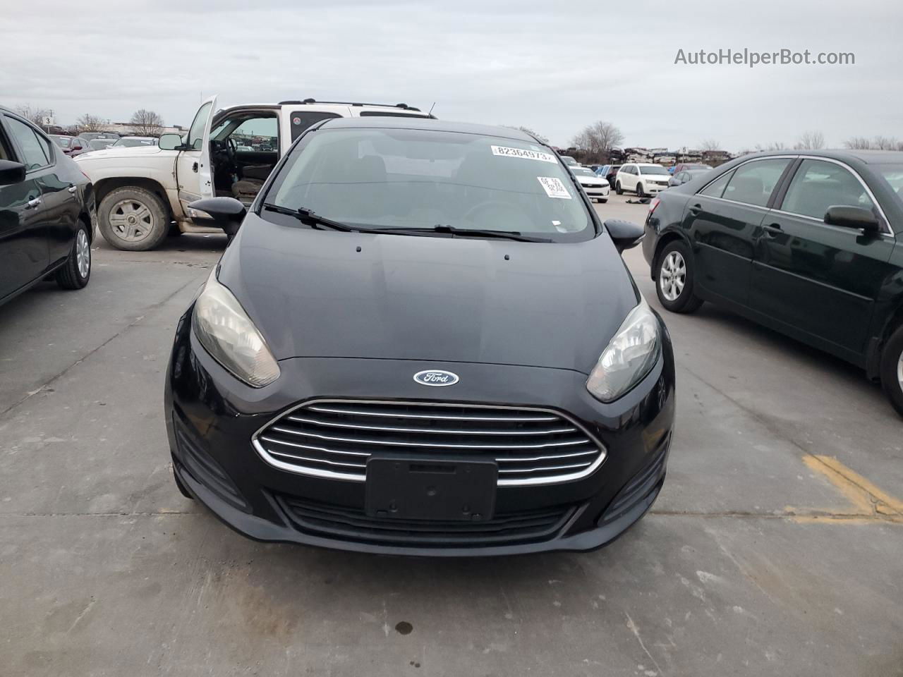 2015 Ford Fiesta Se Black vin: 3FADP4BJ8FM224526