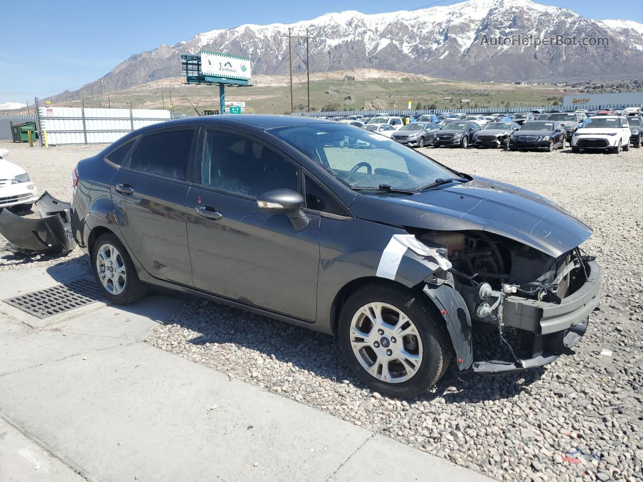 2016 Ford Fiesta Se Gray vin: 3FADP4BJ8GM122158