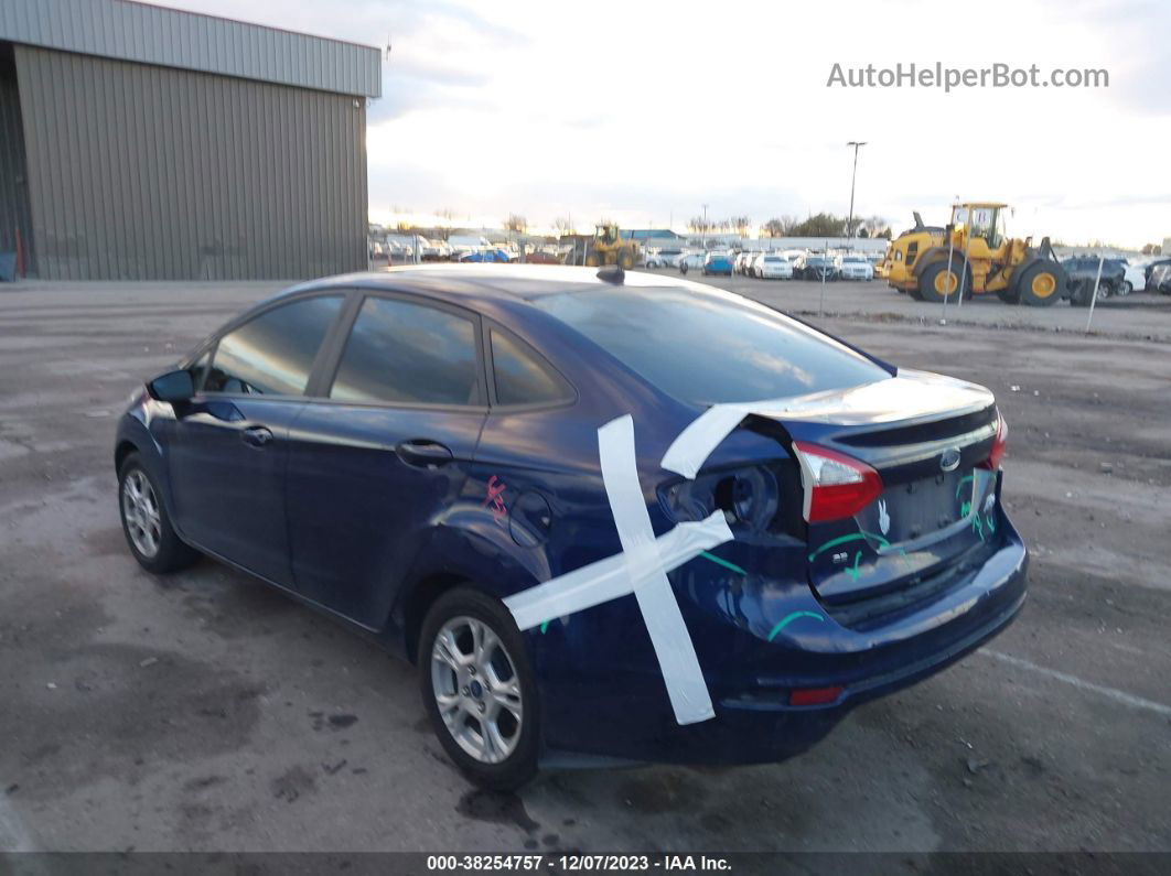 2016 Ford Fiesta Se Blue vin: 3FADP4BJ8GM143334