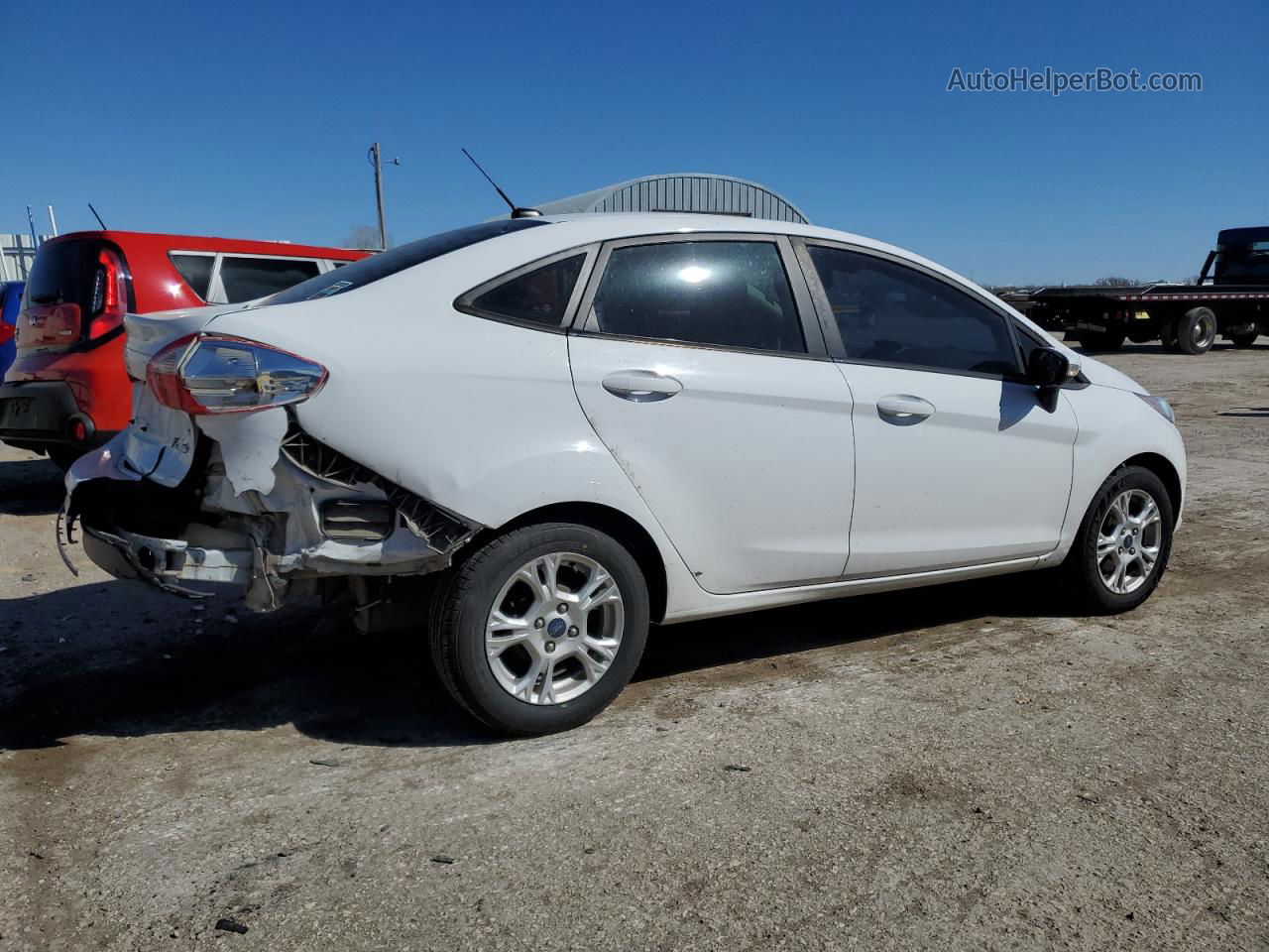 2016 Ford Fiesta Se White vin: 3FADP4BJ8GM206741