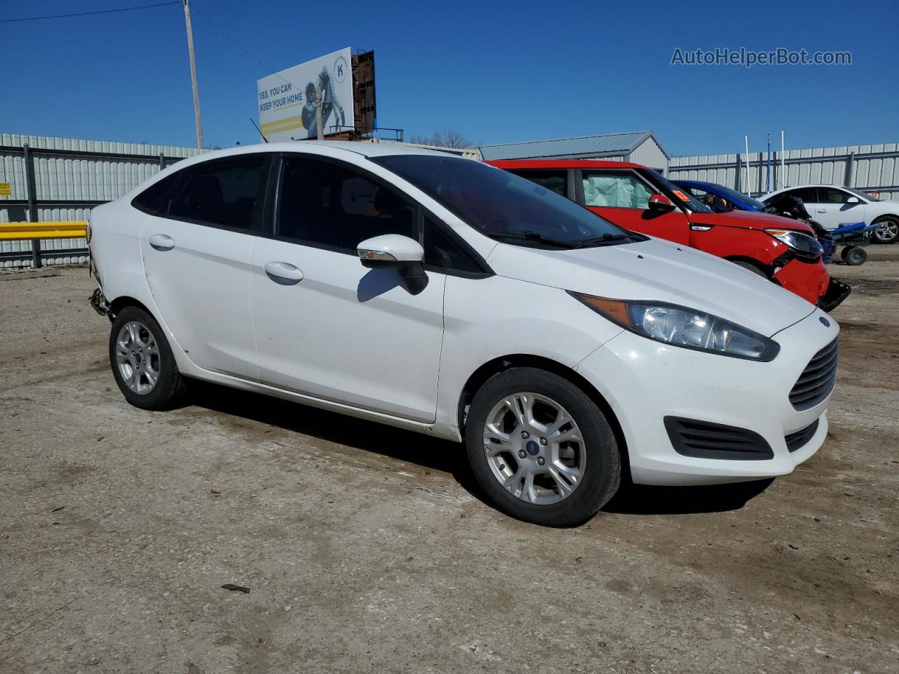 2016 Ford Fiesta Se Белый vin: 3FADP4BJ8GM206741