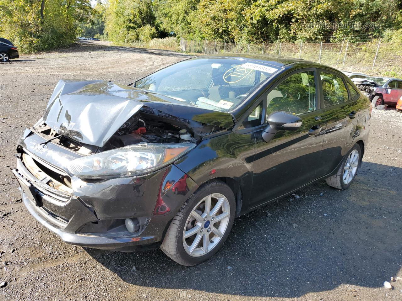 2016 Ford Fiesta Se Black vin: 3FADP4BJ8GM207422