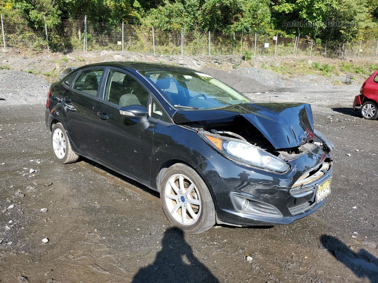 2016 Ford Fiesta Se Black vin: 3FADP4BJ8GM207422