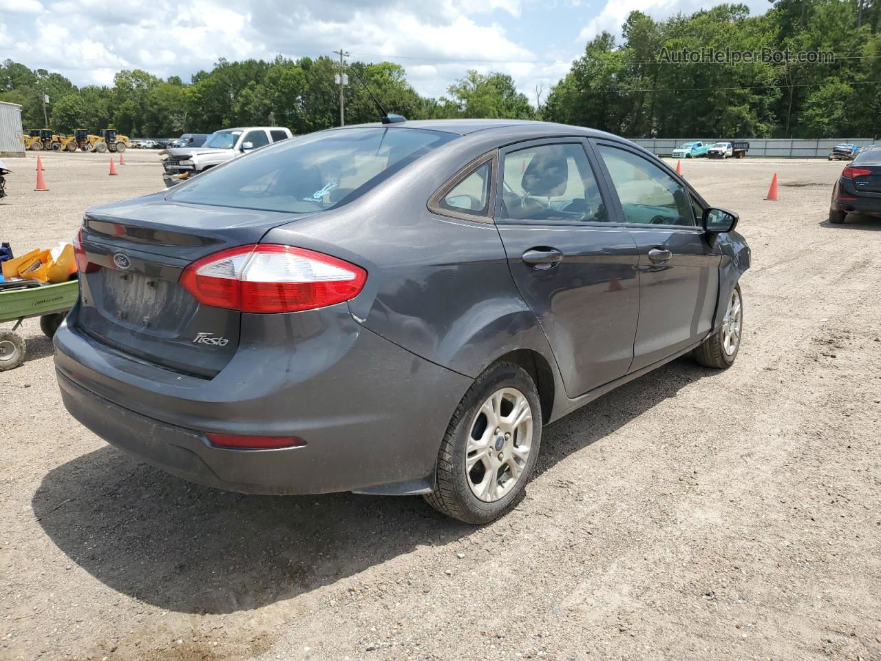 2016 Ford Fiesta Se Gray vin: 3FADP4BJ8GM207677