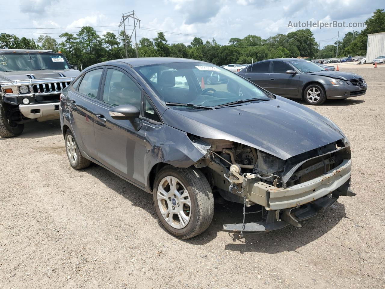 2016 Ford Fiesta Se Серый vin: 3FADP4BJ8GM207677