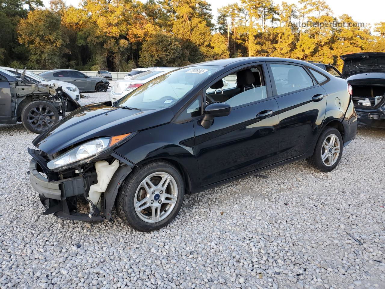 2017 Ford Fiesta Se Black vin: 3FADP4BJ8HM115180