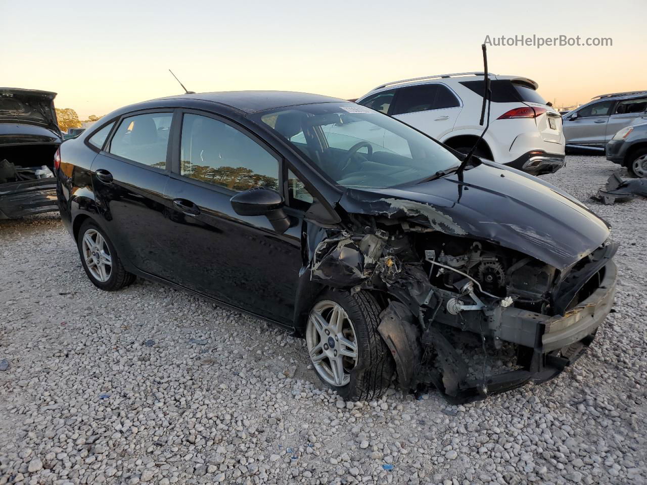 2017 Ford Fiesta Se Black vin: 3FADP4BJ8HM115180