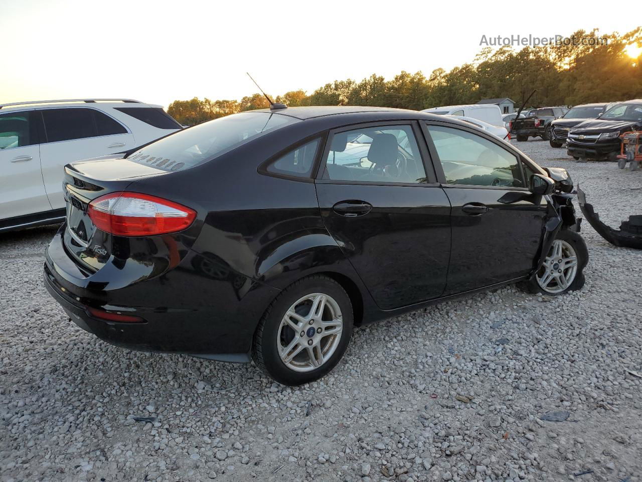 2017 Ford Fiesta Se Black vin: 3FADP4BJ8HM115180