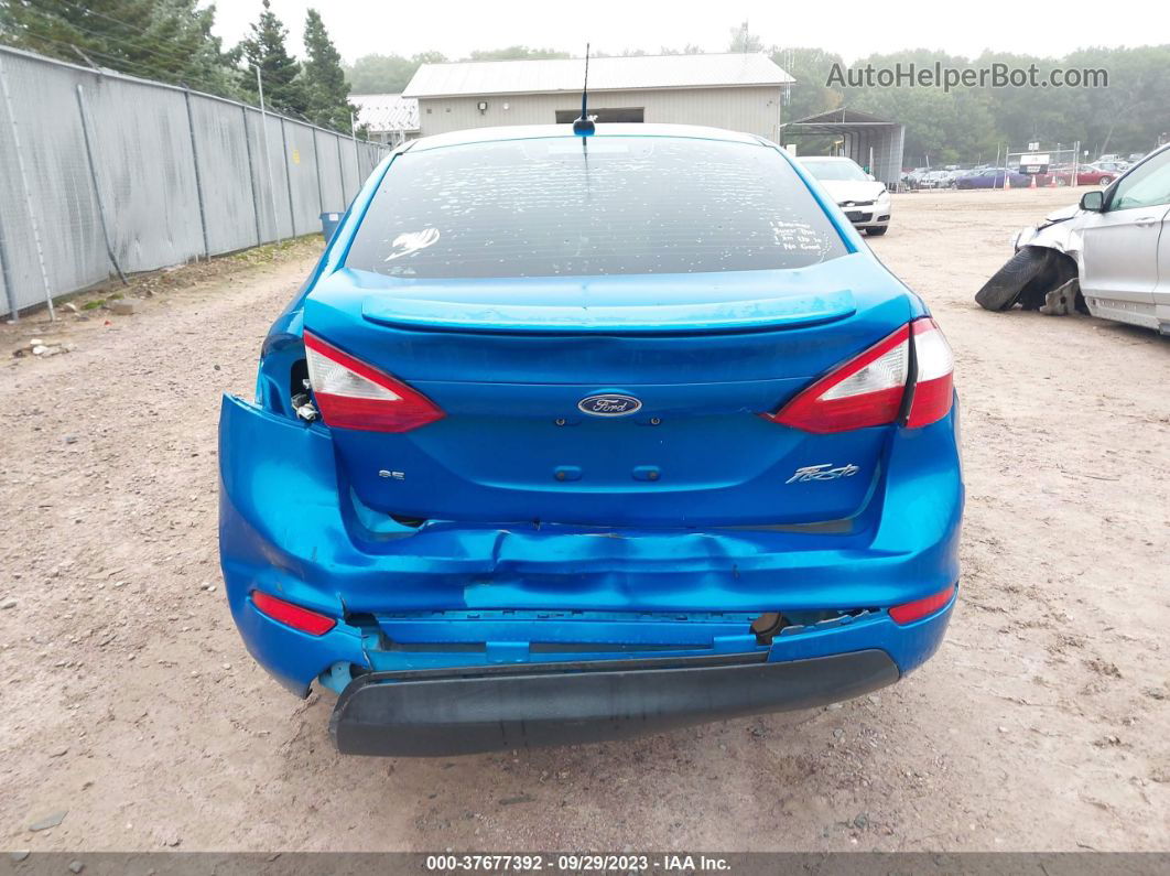 2017 Ford Fiesta Se Синий vin: 3FADP4BJ8HM130584