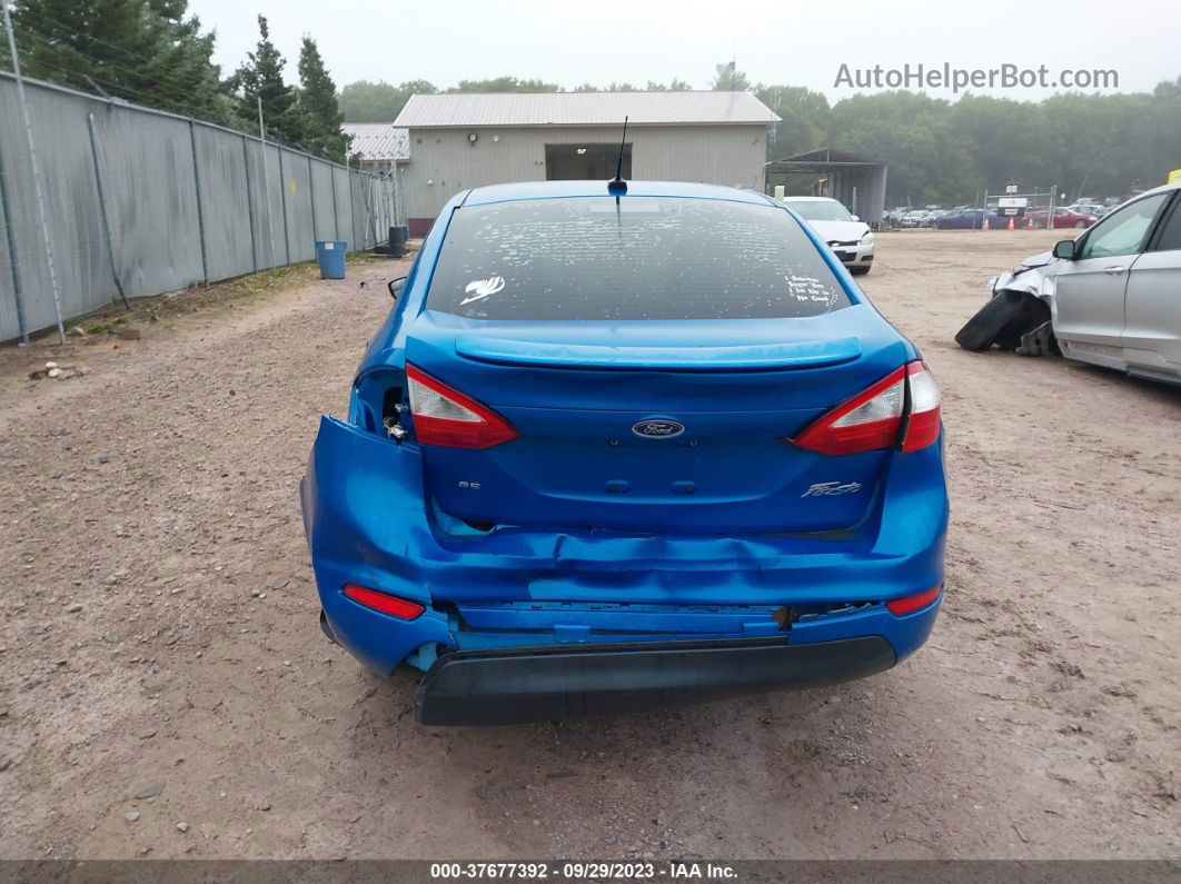 2017 Ford Fiesta Se Синий vin: 3FADP4BJ8HM130584