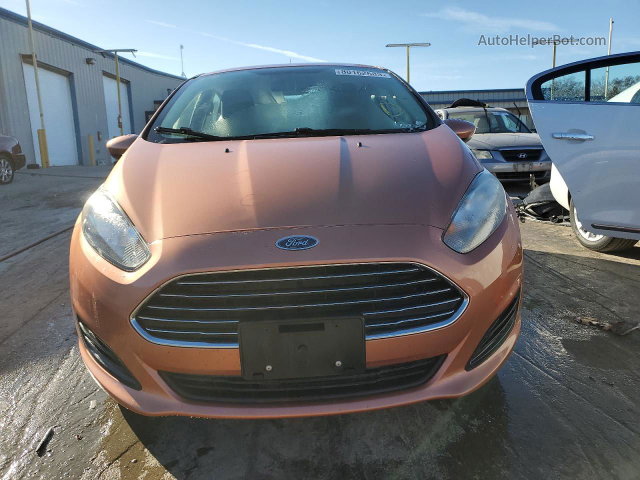 2017 Ford Fiesta Se Orange vin: 3FADP4BJ8HM135879