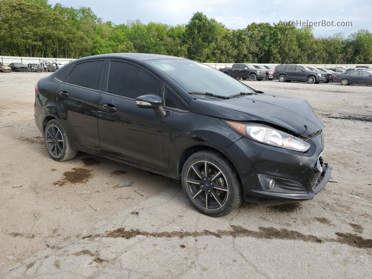 2017 Ford Fiesta Se Black vin: 3FADP4BJ8HM159406